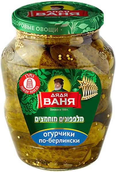 מלפפונים מוחמצים 680 גר   D. Vanya