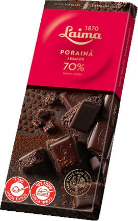 שוקולד מריר אורירי 70% קקאו 90 גר לאימה