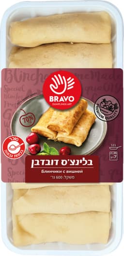 בלינצס במילוי דובדבן 600 גרם