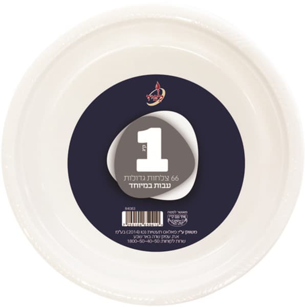 צלחות גדולות 1 קג