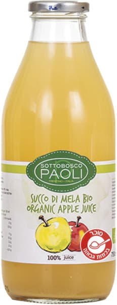 מיץ תפוחים אורגני 750 מ"ל