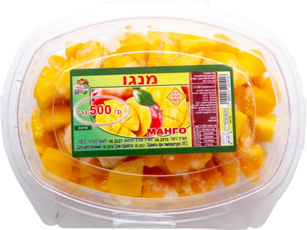 מנגו קפוא 500גר מהדר