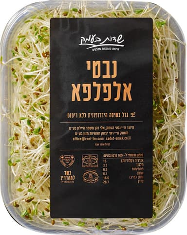נבטי אלפלפא שדות בעמ