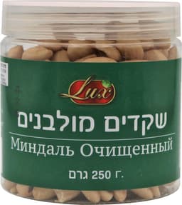 שקדים מולבנים 250 גר