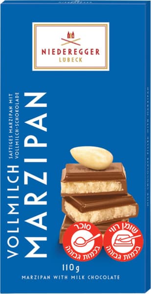 נידרגר שוקולד חלב במילוי מרציפן 110 גר