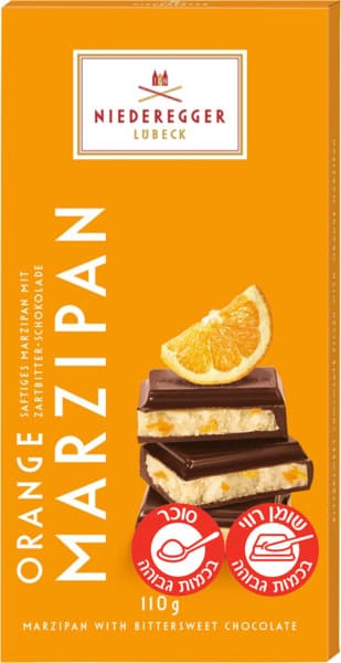 נידרגר שוק.מריר במילוי מרציפן תפוז 110 ג