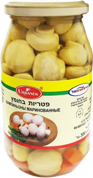 פטריות בחומץ 500 גר