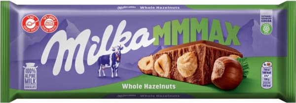 מילקה שוקולד אגוזים שלמים 270 גרם