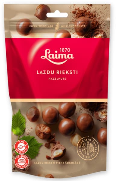 אגוזי לוז מצופה שוקולד חלב 140 גר ליימה