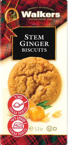 ווקרס ביסקוויט גינגר 150 גרם