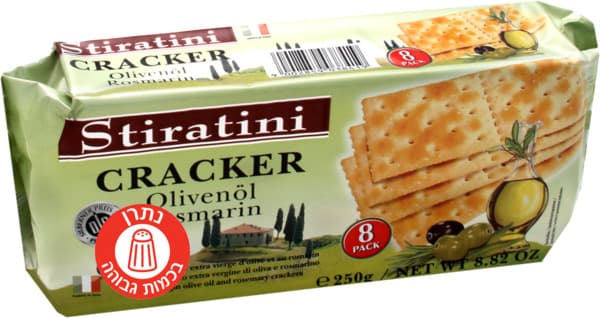 סטרטיני-קרקר עם שמן זית ורוזמרין 250 גר