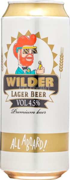 בירה ווילדר לאגר 500 מ"ל פחית