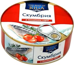 מקרל ברוטב עגבניות 240 גר BEST OF RIGA