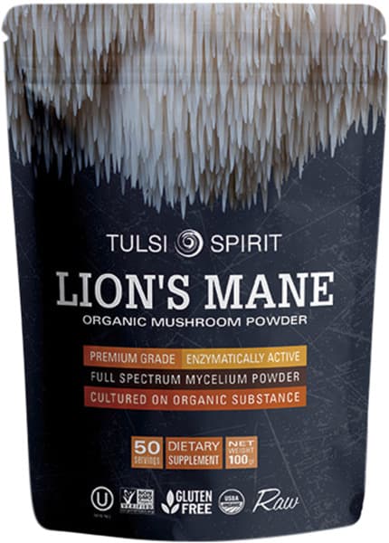 פטריות רעמת האריה אורגני באבקה 100 גרם