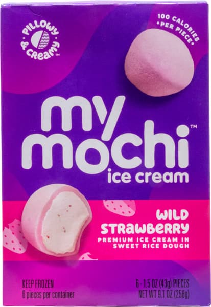 מיי מוצי גלידה תות 6 יח 210 גרם