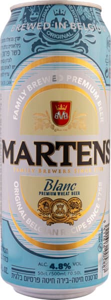 בירה WHEAT מרטנס  4.8% כהל 500 מ"ל
