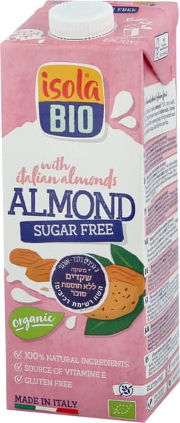 משקה שקדים אורגני ללת"ס 1 ליטר isola