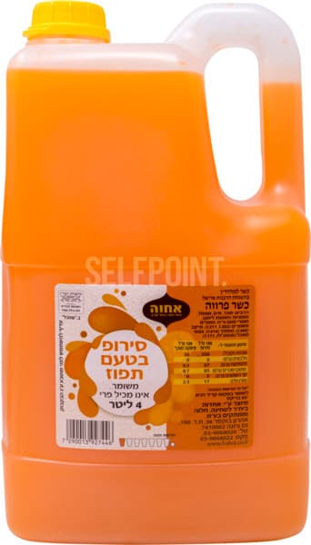 סירופ בטעם תפוזים אחוה 4 ל'