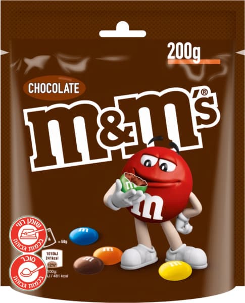 אם אנד אם שוקולד 200 גרם