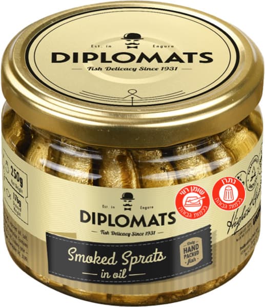 שפרוטים מעושנים ריגה בצנצנת 250 גר