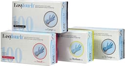 כפפות איזי טאצ ניטריל ל.אבקה כחול 100L