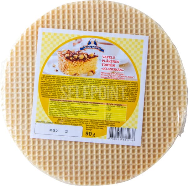 בסיס וופל 3 צבעים לעוגה 90 גרם