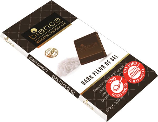 שוקולד מריר עם מלח ב