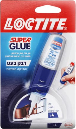 לוקטייט - דבק סופר גלו בעט 4 גרם