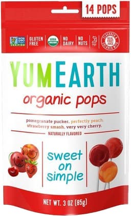 סוכריות על מקל אורגנ