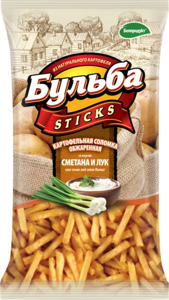 ציפס מקלות בולבה בטעם בצל ושמנת 75 גר