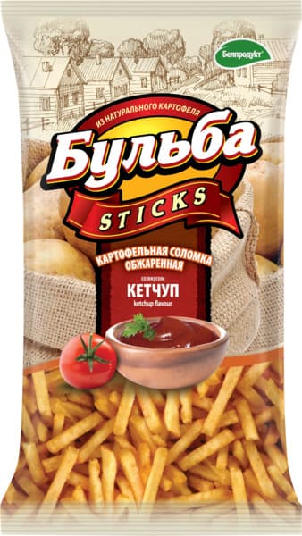 ציפס מקלות בולבה בטעם קטשופ 75 גר