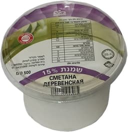 שמנת חמוצה 15% 500 גרם