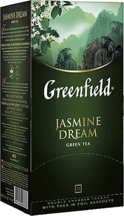 תה גרינפילד ירוק יסמין 25 שקי 50 גר