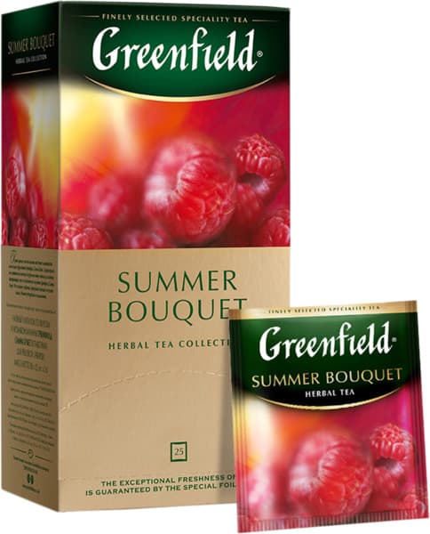 חליטה תה גרינפילד סאמר בוקט 25 שקי