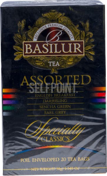 תה שחור באזילור קלאסי אסורטי 2 גר* 20 שק