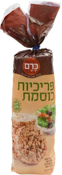 פריכיות כוסמת ללא מלח 160 גרם