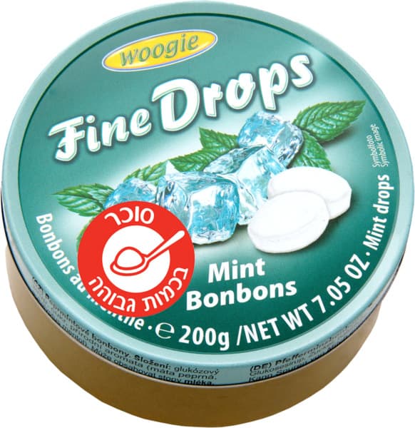 בוגי-סוכריות בפחית בטעם מנטה 200 גרם