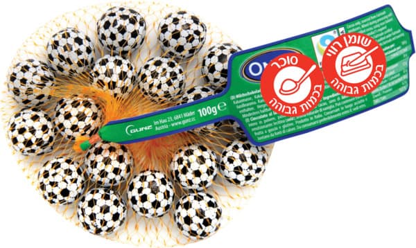 גונץ- כדורגל שוקולד ברשת 100 ג'