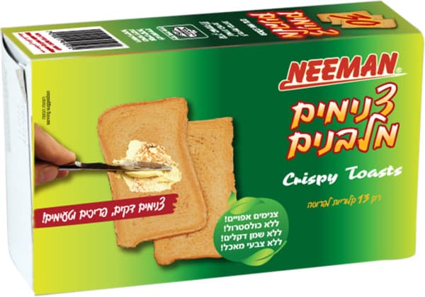 טוסטים מלבנים בטעמים 100 גרם