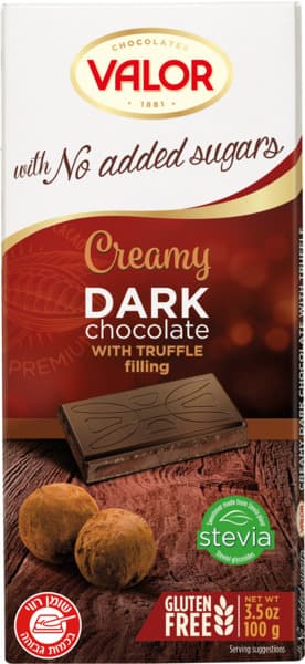 ואלור טב שוק מריר במילוי טראפלס 100 ג