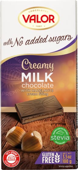 ואלור טב שוק חלב במילוי קרם אגוזים 100