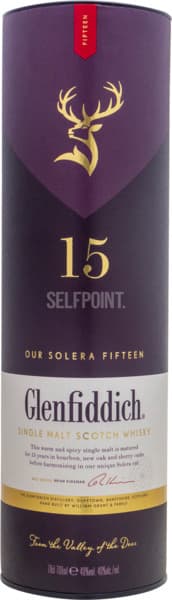וויסקי גלנפידיך 15 שנה סולרה רזרב 750 מל