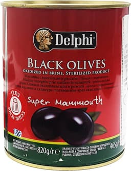 זיתים מושחרים דלפי סופר ממוט 820 גרם