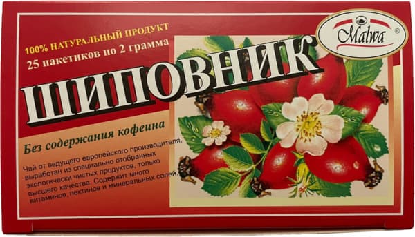 חליטת תה מלווה ורד בר 25 שק