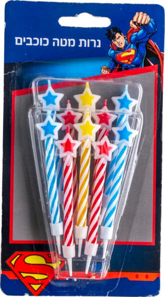 נרות מטה כוכבים תותים