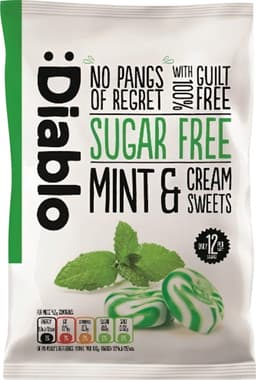 דיאבלו - סוכריות ללא סוכר מנטה 75 גרם