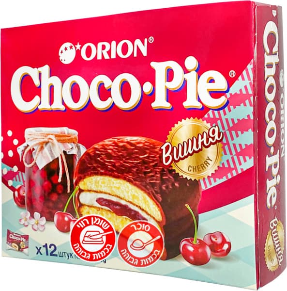 עוגיות 360 גר ORION* CHOCO-PIE CHERRY