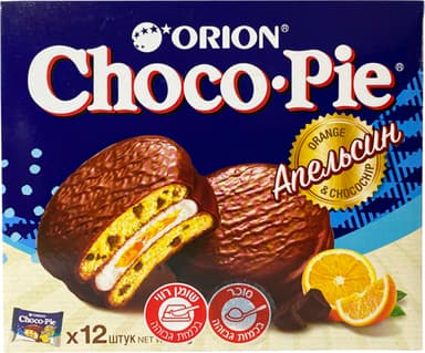 עוגיות 360 גר ORION CHOCO-PIE ORANGE