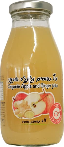 מיץ תפוחים וג'ינג'ר
