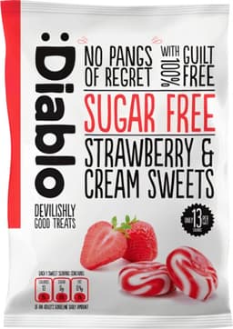 דיאבלו סוכריות ללא סוכר תות 75 גרם